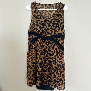 Express leopard dress- NWT